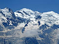Mont Blanc from Plan Praz