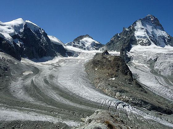 Mount Durand, Pointe de Zinal and Dent Blanche