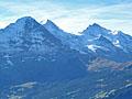 Views of the Bernese Alps from the hike to Schynige Platte