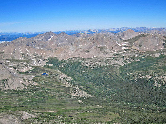 View to the west/northwest from the summit 