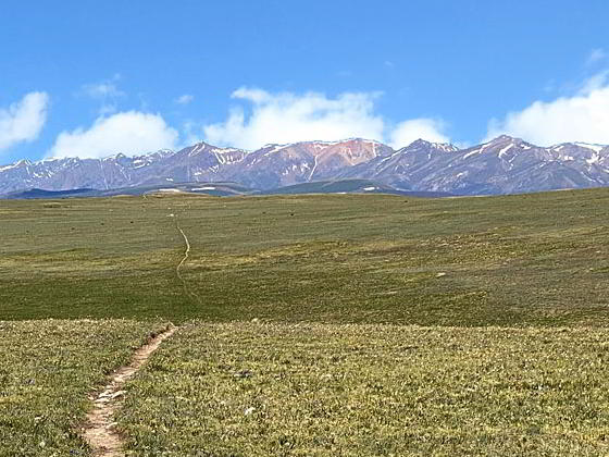 Beautiful views of the San Juans from Snow Mesa 