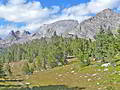 Pyramid Peak, Mt. Hooker, Tower Peak and Bonneville Peak