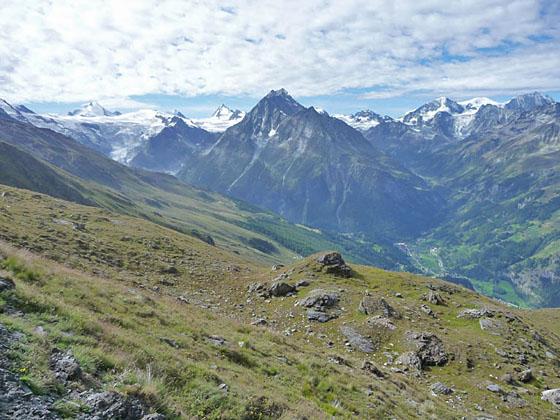 Panoramic view to the south near the Col Torrent