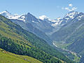 Looking toward the Zinal Valley