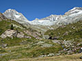 View from the meadows just beyond the Hotel du Trift