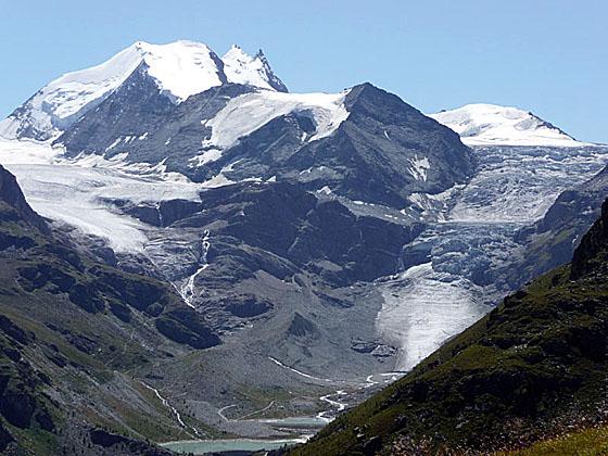 Close-up of the head of the Turtmanntal (Turtmann Valley)
