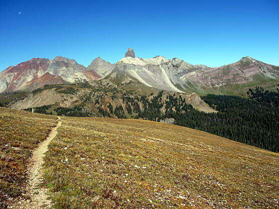 Great views of Lizard Head and the peaks of the San Miguel mountains 