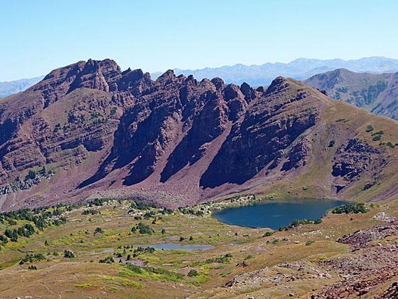 Willow Lake from Willow Pass 