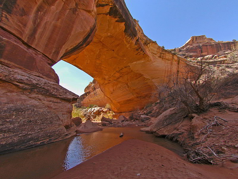 Underside of the bridge