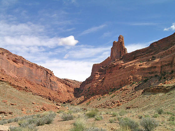 Heading up the Syncline Valley 